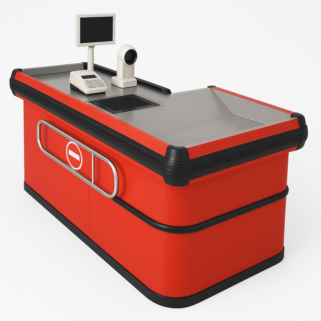 cash.png طاولة محاسبة كاشير للسوبرماركت قياس 1.8 - الصورة 1